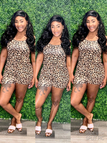 Leopard Print Romper