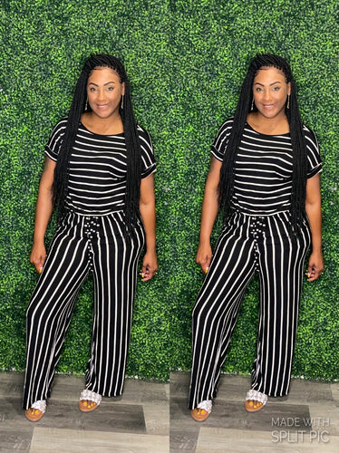 Striped Jumpsuit